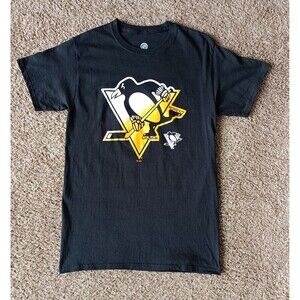 Pittsburgh Penguins T-Shirt Men's Small Black NHL Short Sleeve
